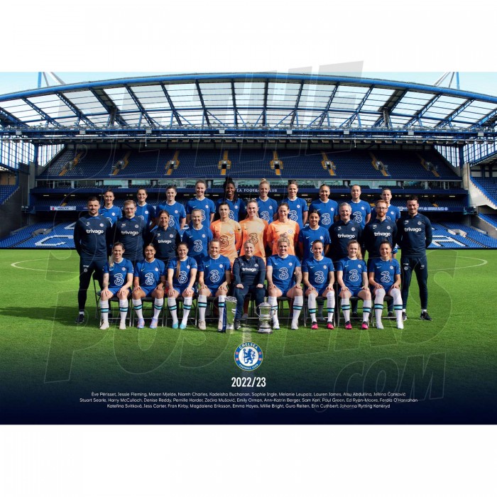 Chelsea WFC 22/23 Squad Poster