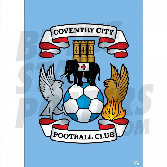 Coventry City FC Crest Poster