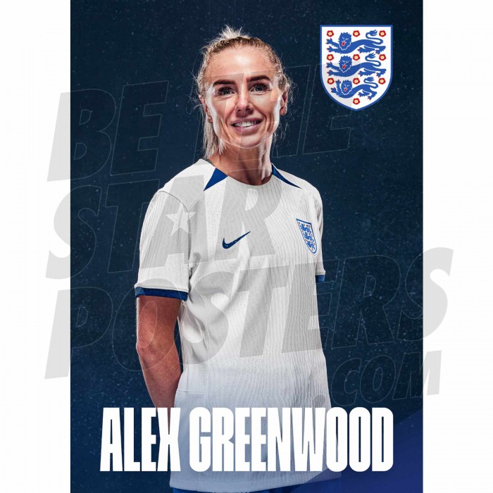 Alex Greenwood 23/24 Lionesses Headshot Poster