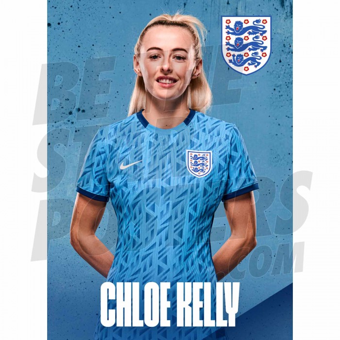 Chloe Kelly 23/24 Away Lionesses Headshot Poster