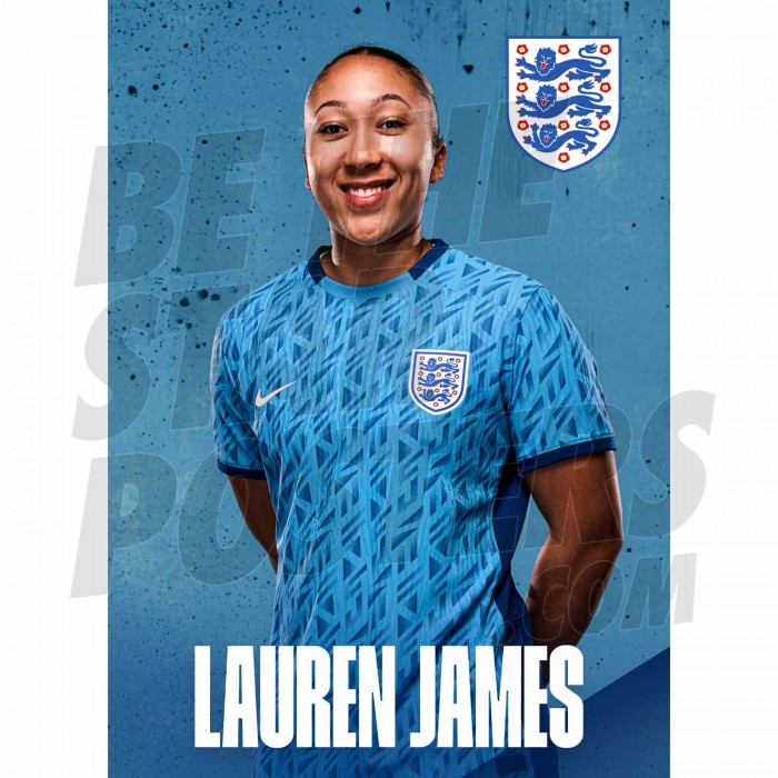 Lauren James 23/24 Away Lionesses Headshot Poster