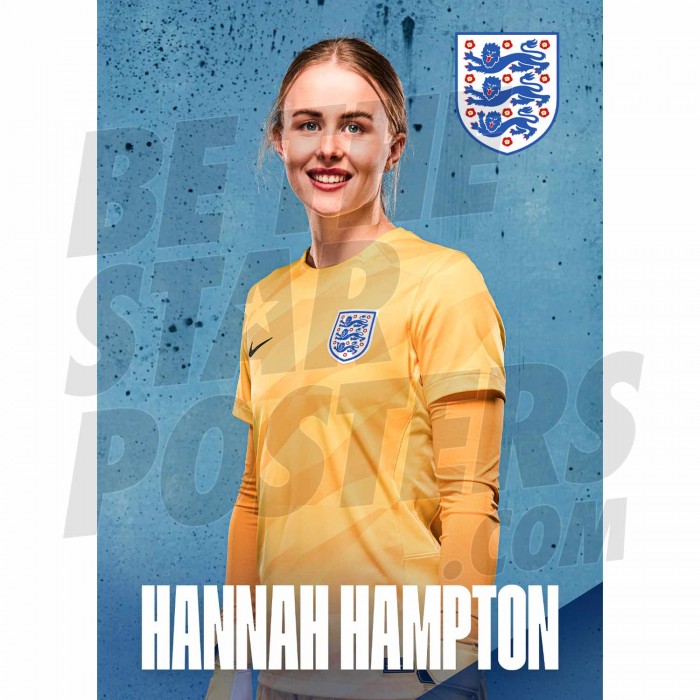 Lionesses Hampton Away 23/24 Headshot Poster