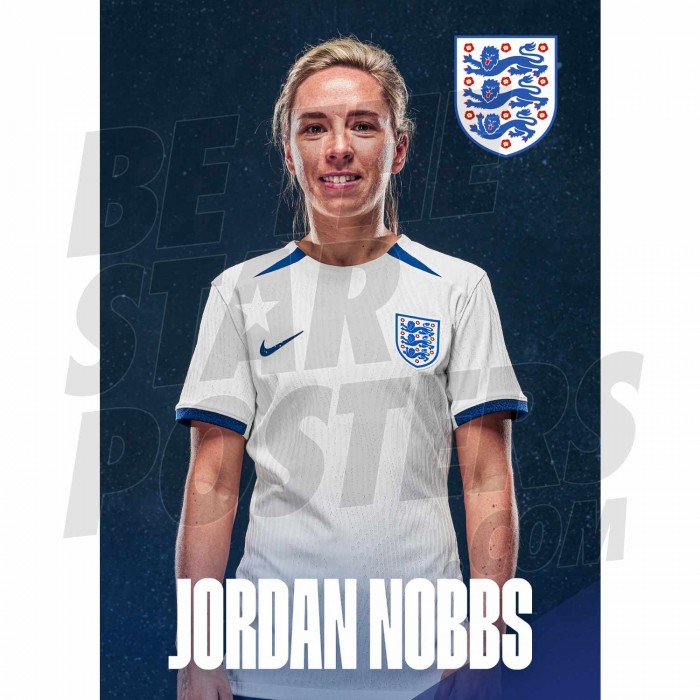Jordan Nobbs 23/24 Lionesses Headshot Poster