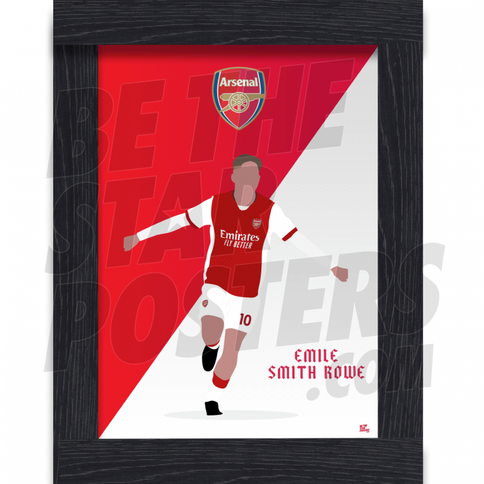 Smith Rowe Arsenal Illustration Framed Poster