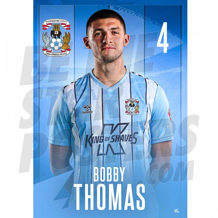 Coventry City FC Thomas 23/24 Headshot Poster