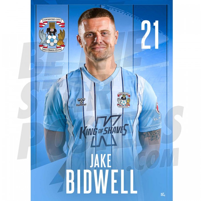 Coventry City FC Bidwell 23/24 Headshot Poster