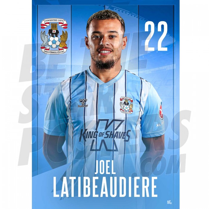 Coventry City Latibeaudiere 23/24 Headshot Poster