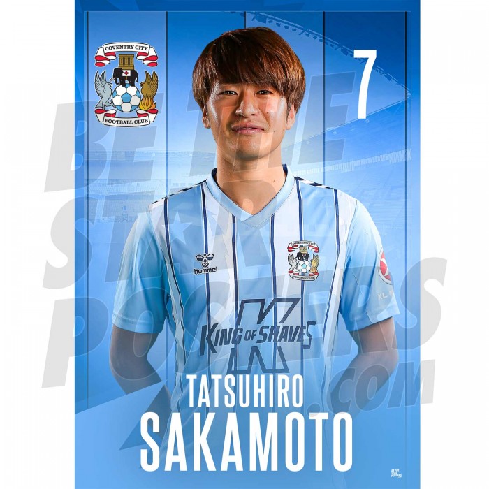 Coventry City FC Sakamoto 23/24 Headshot Poster