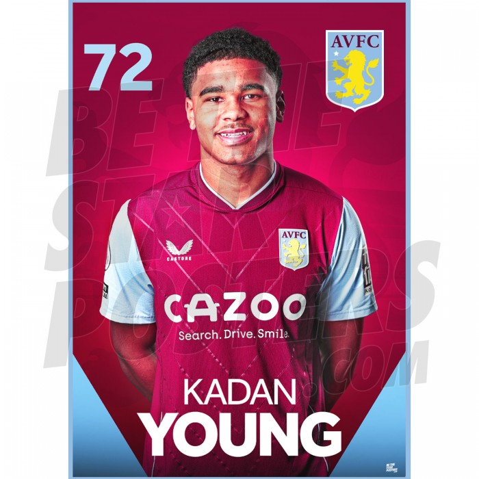 Aston Villa FC K.Young 22/23 Headshot Poster