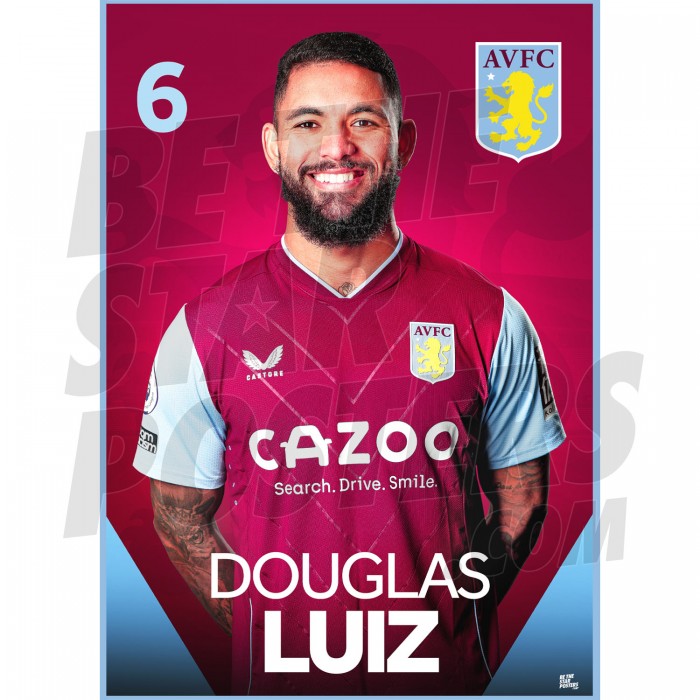 Aston Villa FC Luiz 22/23 Headshot Poster
