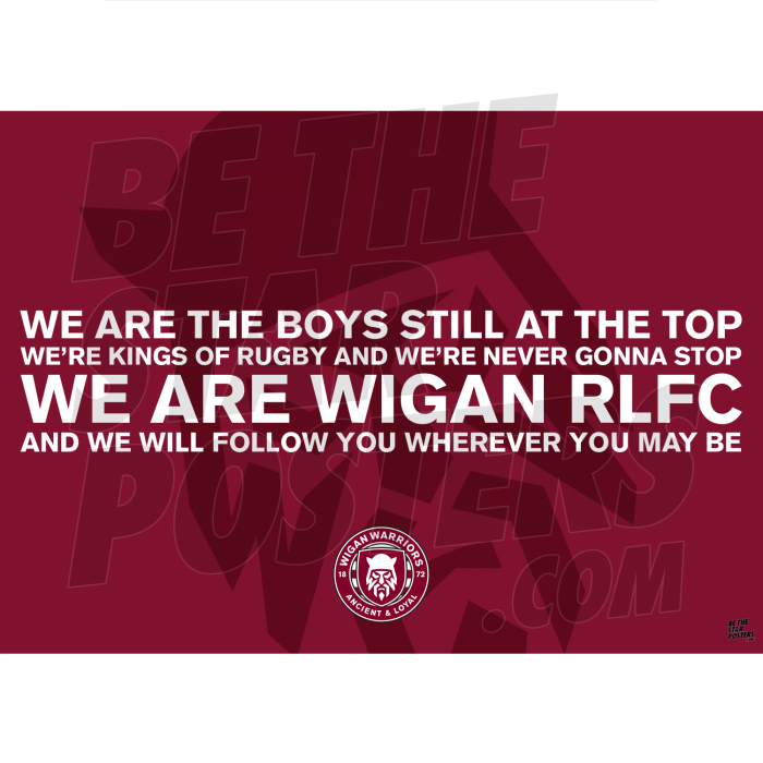 Wigan Warriors Chant  Poster