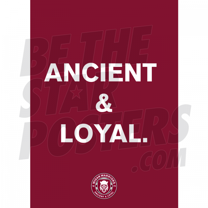 Wigan Warriors Ancient & Loyal Poster