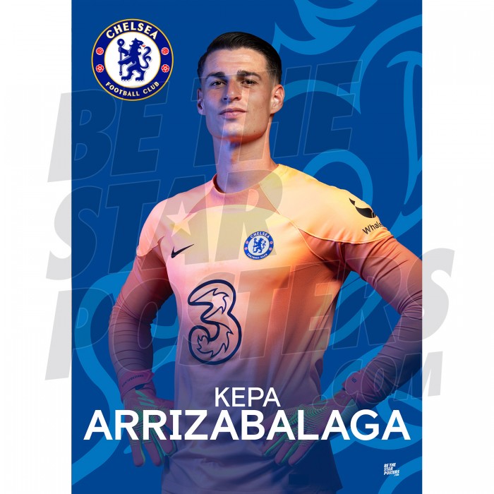 Chelsea FC Arrizabalaga 22/23 Headshot Poster