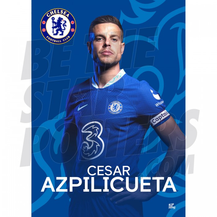 Chelsea FC  Azpilicueta 22/23 Headshot Poster