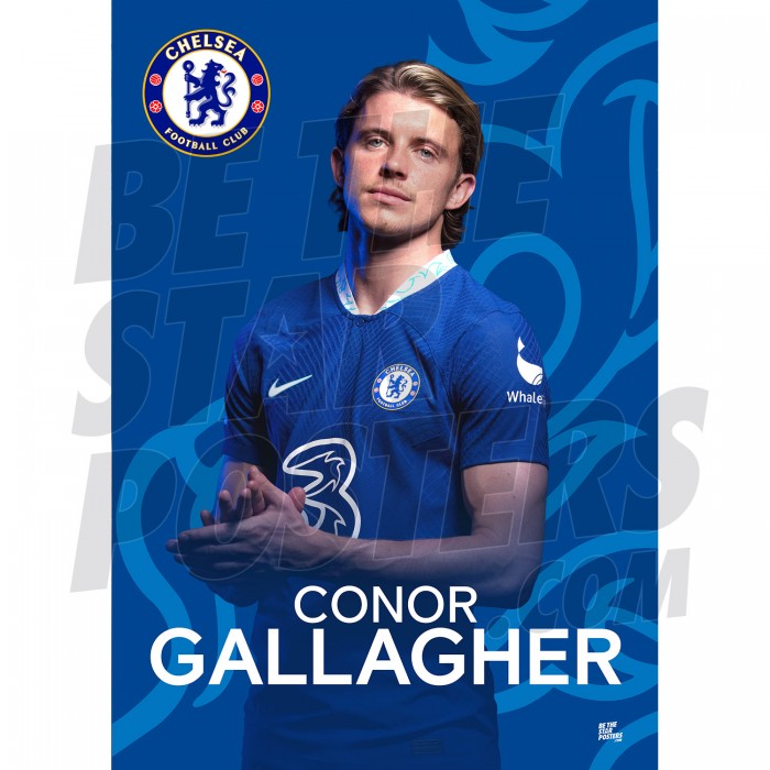 Chelsea FC Gallagher 22/23 Headshot Poster