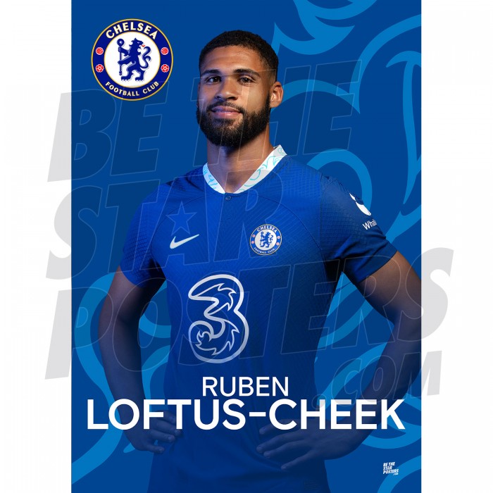 Chelsea FC Loftus-Cheek 22/23 Headshot Poster