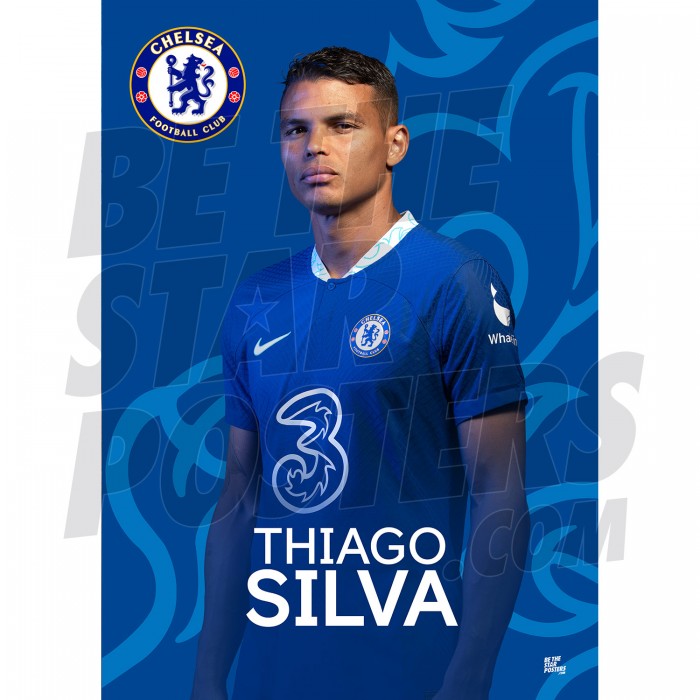Chelsea FC Silva 22/23 Headshot Poster
