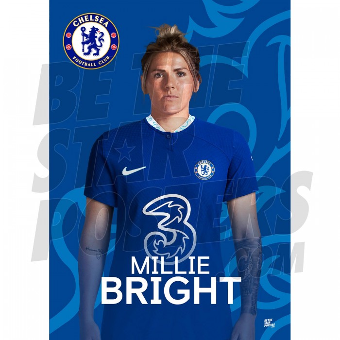 Chelsea FC Bright 22/23 Headshot Poster