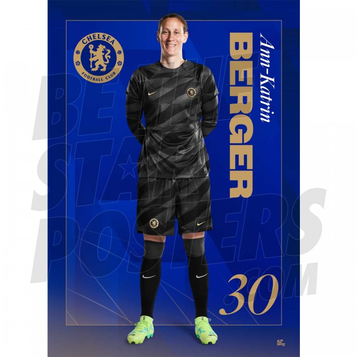 Chelsea FC Berger 23/24 Headshot Poster
