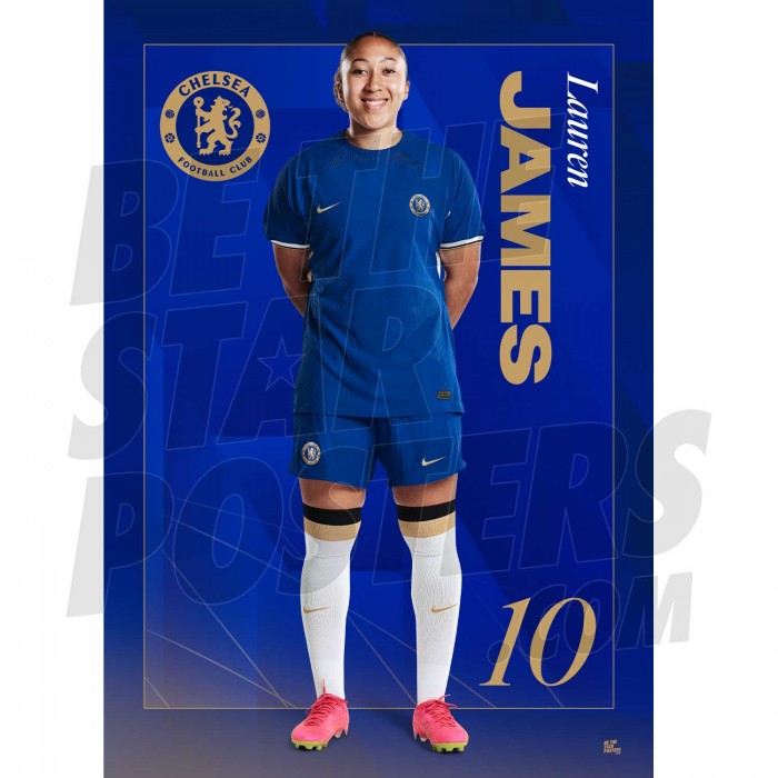 Chelsea FC Lauren James 23/24 Headshot Poster