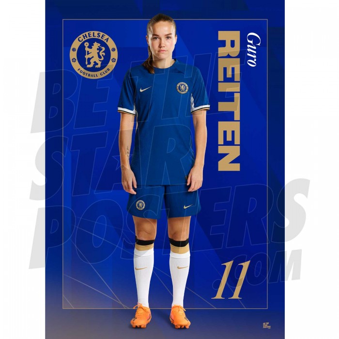 Chelsea FC Reiten 23/24 Headshot Poster