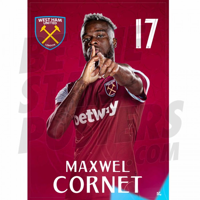 West Ham United FC Cornet 23/24 Headshot Poster