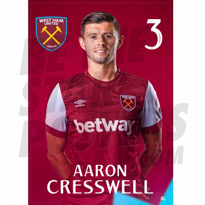 West Ham United FC Cresswell 23/24 Headshot Poster