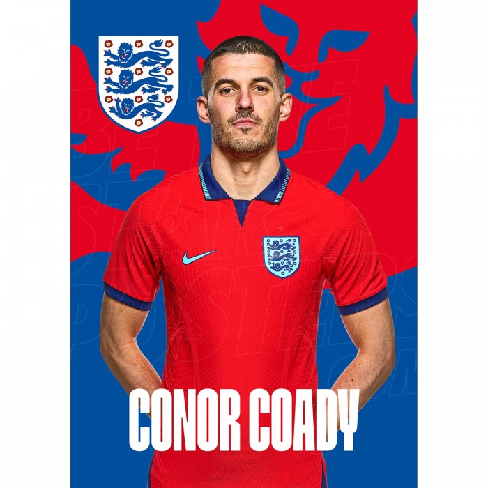 England Coady Away 22/24 Headshot Poster