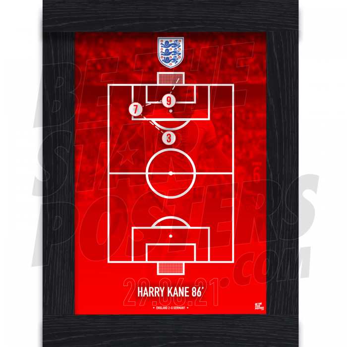 England Kane v Germany Iconic Goal Print