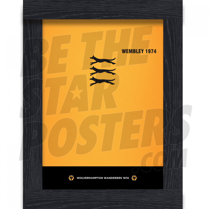 Wolverhampton Wanderers FC 1974 Retro Home Print