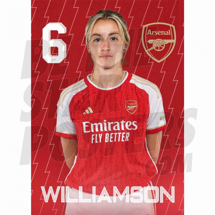 Arsenal FC Williamson 23/24 Headshot Poster