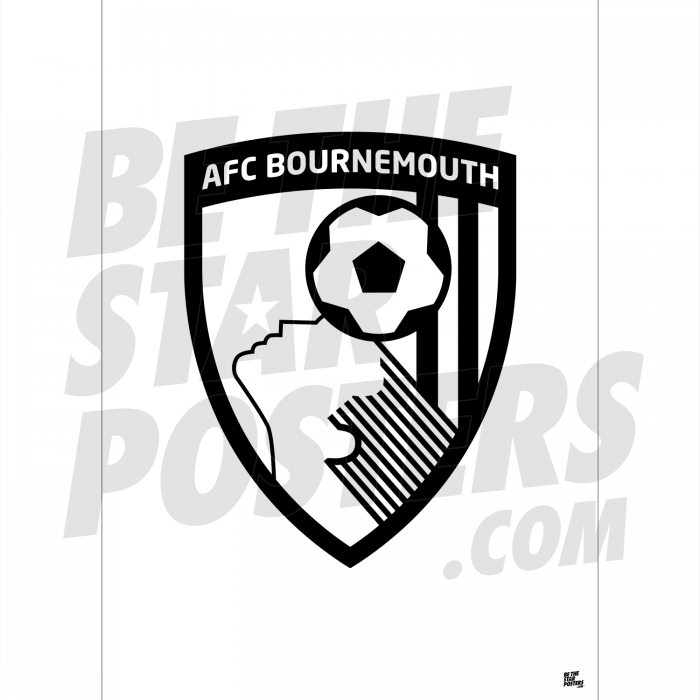 AFC Bournemouth White Crest Poster