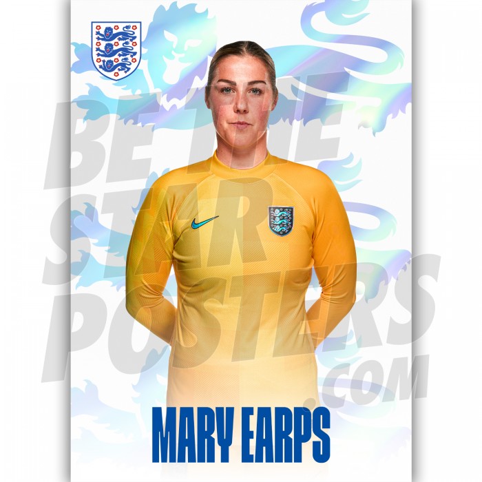 Lionesses Earps Euros Headshot Poster