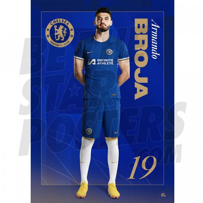Chelsea FC Broja 23/24 Headshot Poster