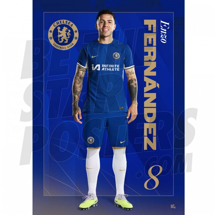 Chelsea FC Fernandez 23/24 Headshot Poster
