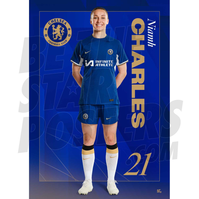Chelsea FC Charles 23/24 Headshot Poster