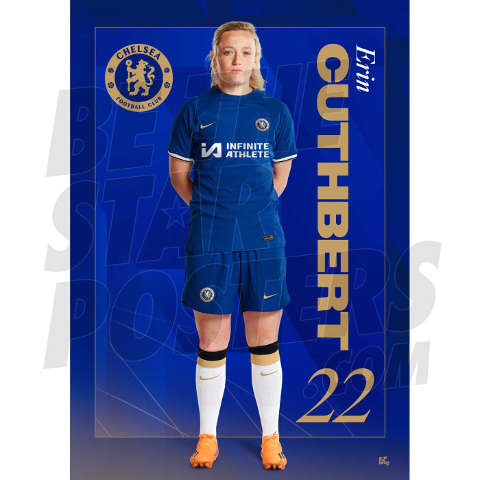 Chelsea FC Cuthbert 23/24 Headshot Poster