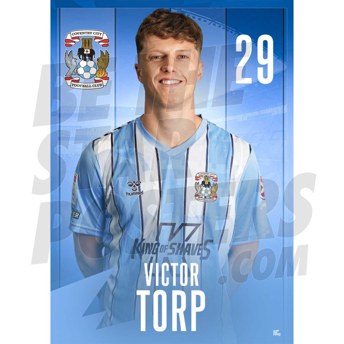 Coventry City FC Torp 23/24 Headshot Poster