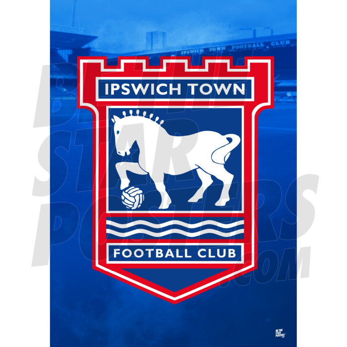 Ipswich Town FC Crest Poster