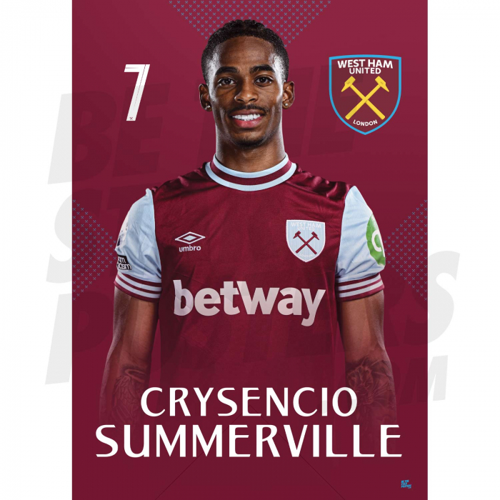 West Ham United FC Summerville 24/25 H/S Poster
