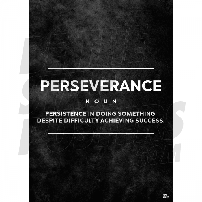 Perseverance Gym Art Poster