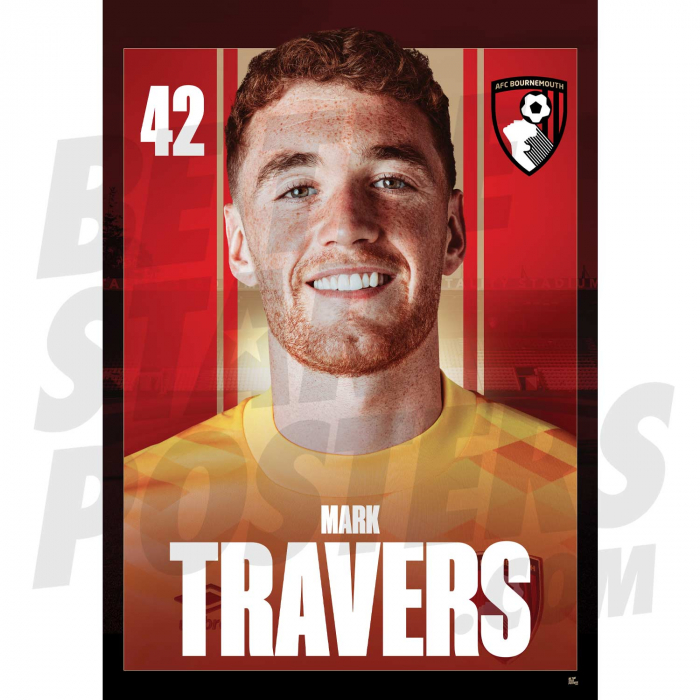AFC Bournemouth Travers 24/25 Headshot Poster