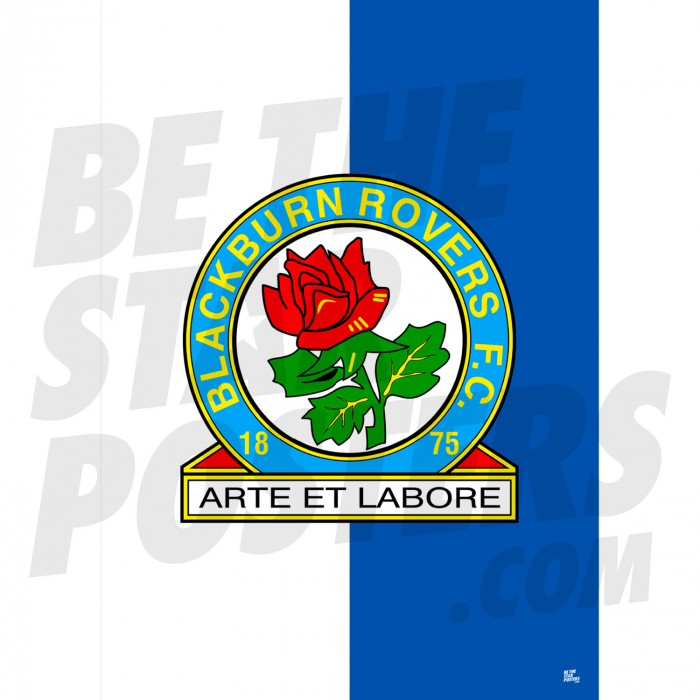 Blackburn Rovers FC Crest Poster