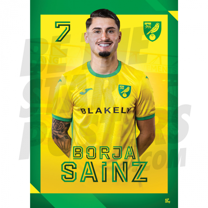 Norwich City FC Sainz 24/25 Poster