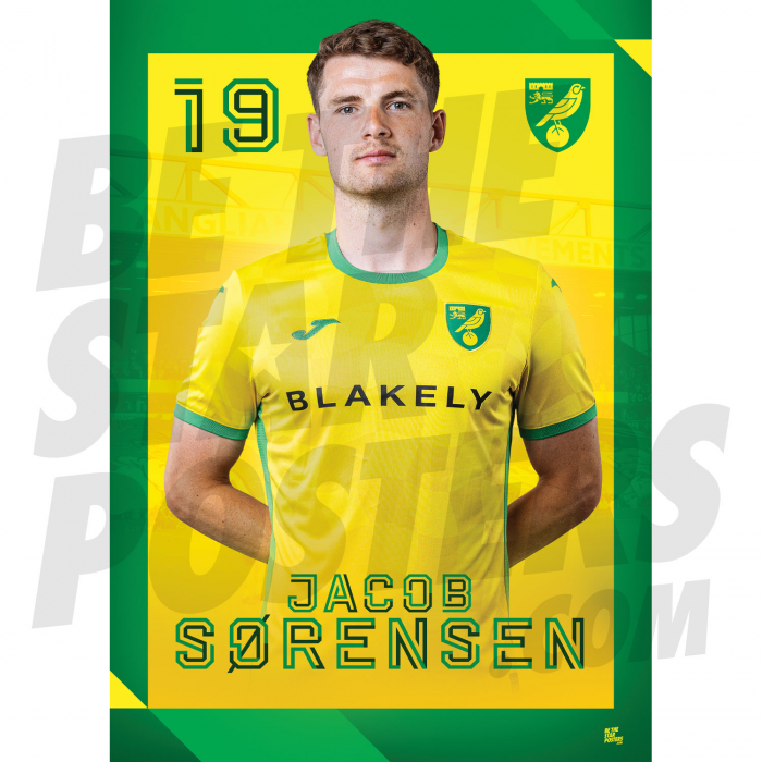 Norwich City FC Sorensen 24/25 Poster