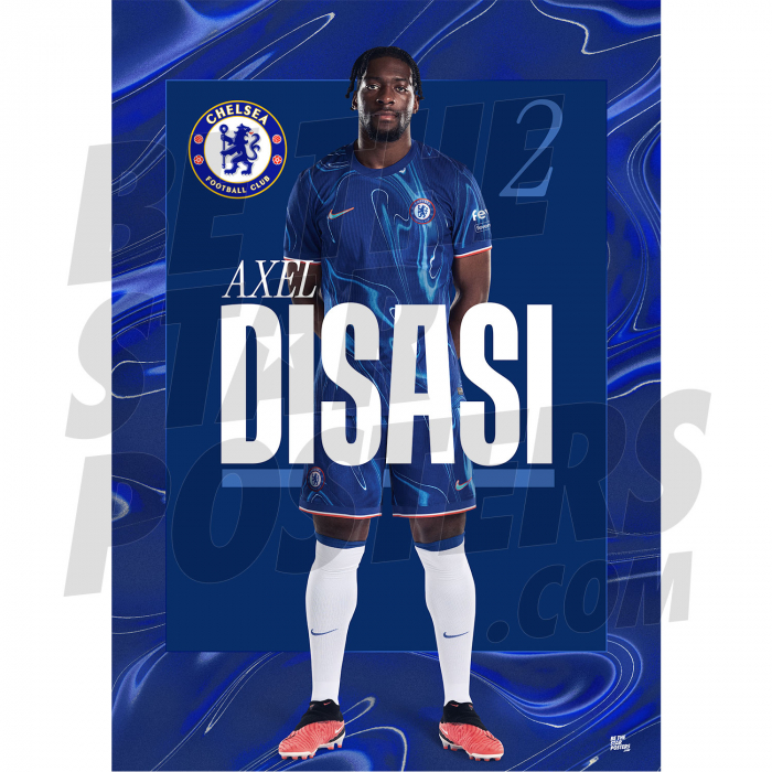 Chelsea FC Disasi 24/25 Headshot Poster
