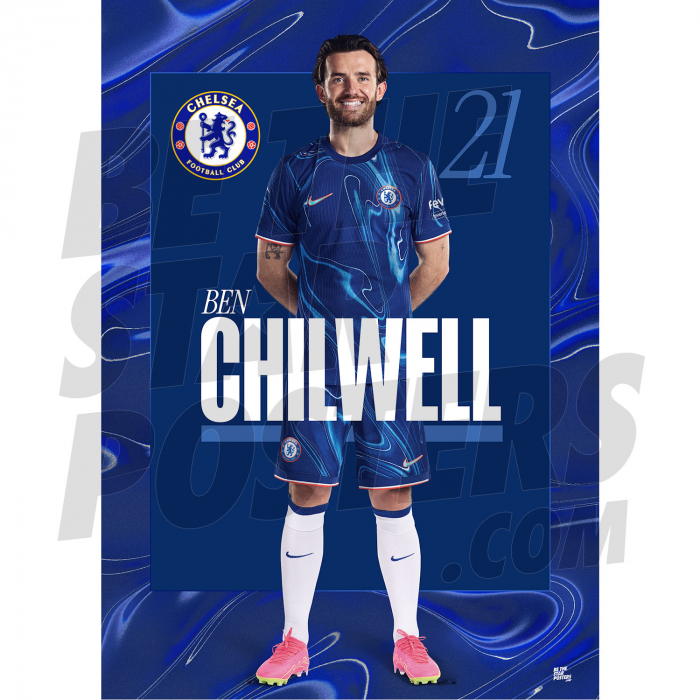 Chelsea FC Chilwell 24/25 Headshot Poster