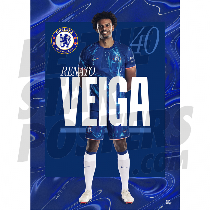 Chelsea FC Veiga 24/25 Headshot Poster