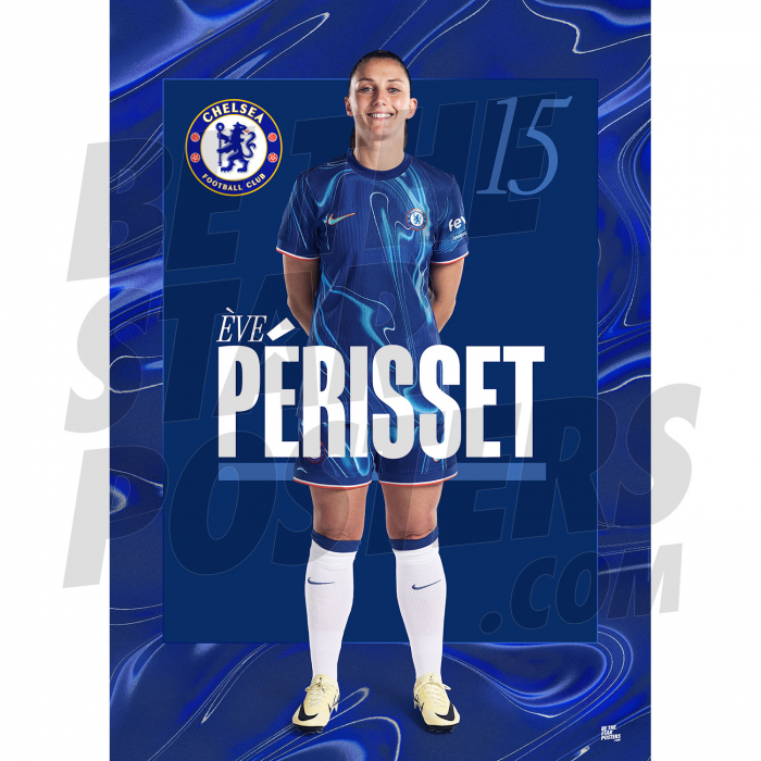 Chelsea FC Perisset 24/25 Headshot Poster