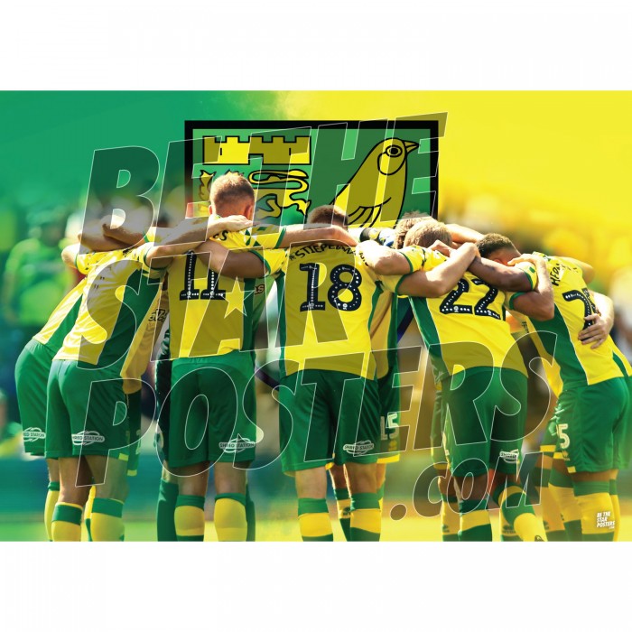 Norwich City FC A2 Huddle Poster - Official Licensed A2 Poster